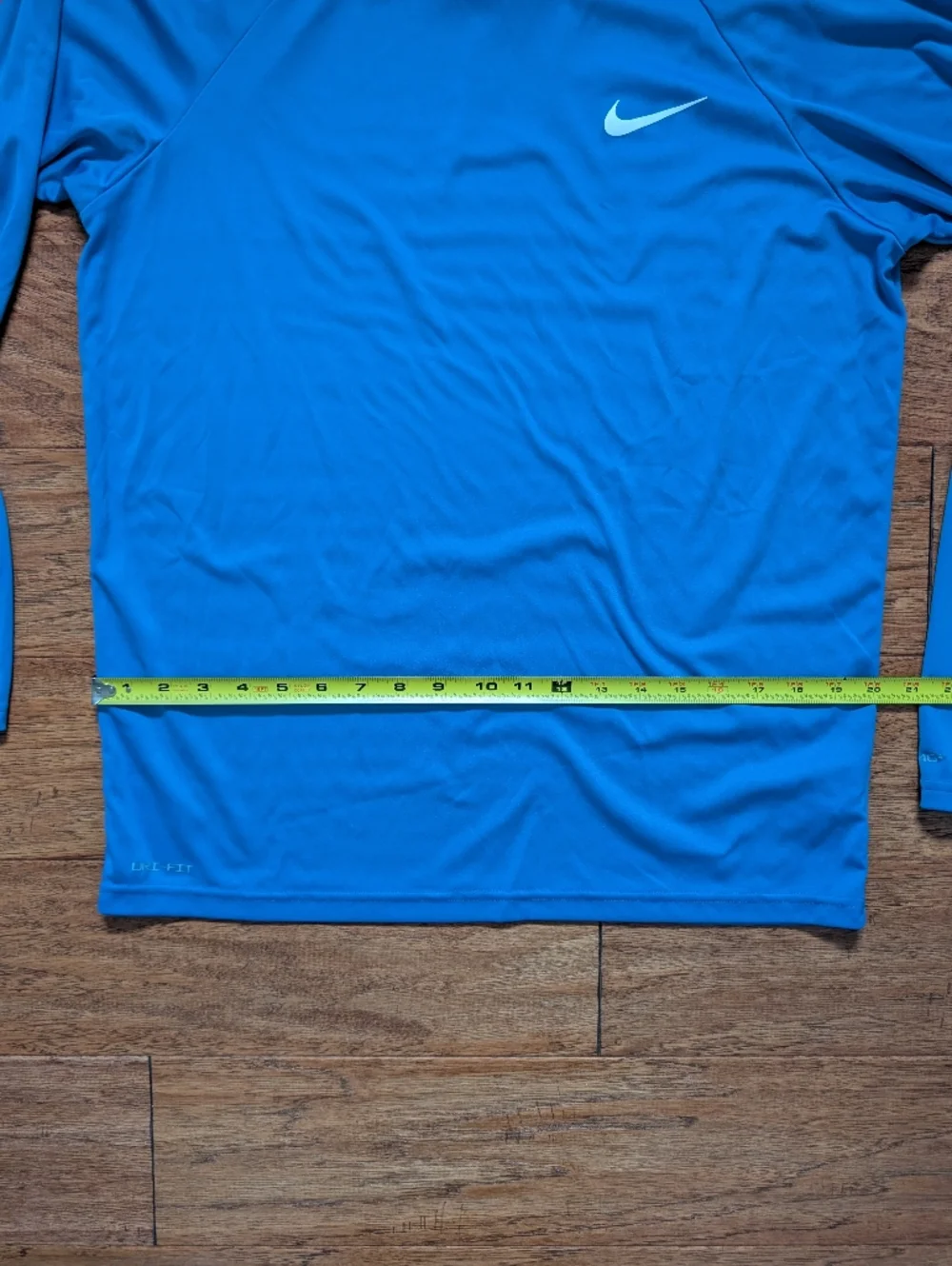 Nike Dri-FIT Men's Long Sleeve Athletic Shirt - Bright Blue Medium